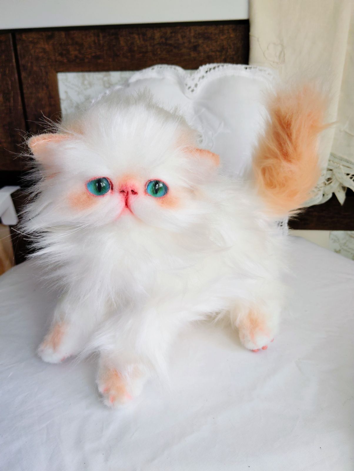 エキゾチックロングヘア子猫ちゃん♡アートドール♡ぬいぐるみ♡大きめ