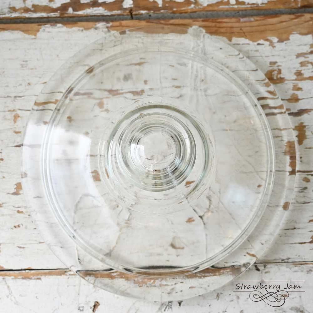 IKI-560 アメリカヴィンテージ ガラスジャー ピーナツバター お米入れ