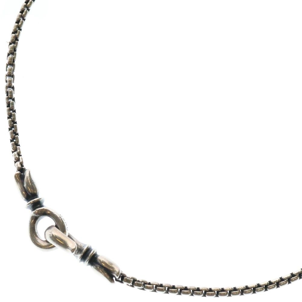 LONE ONES ロンワンズ KF HOOKS BOX CHAIN M キスアンドフロー フック ボックス チェーンネックレス シルバー