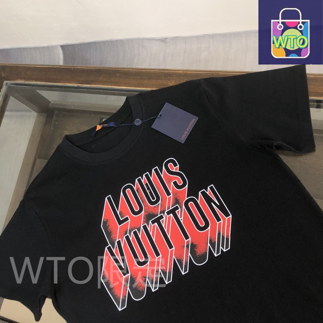 本日限定特価】Louis Vuitton 春夏 ロゴプリントTシャツ [本日