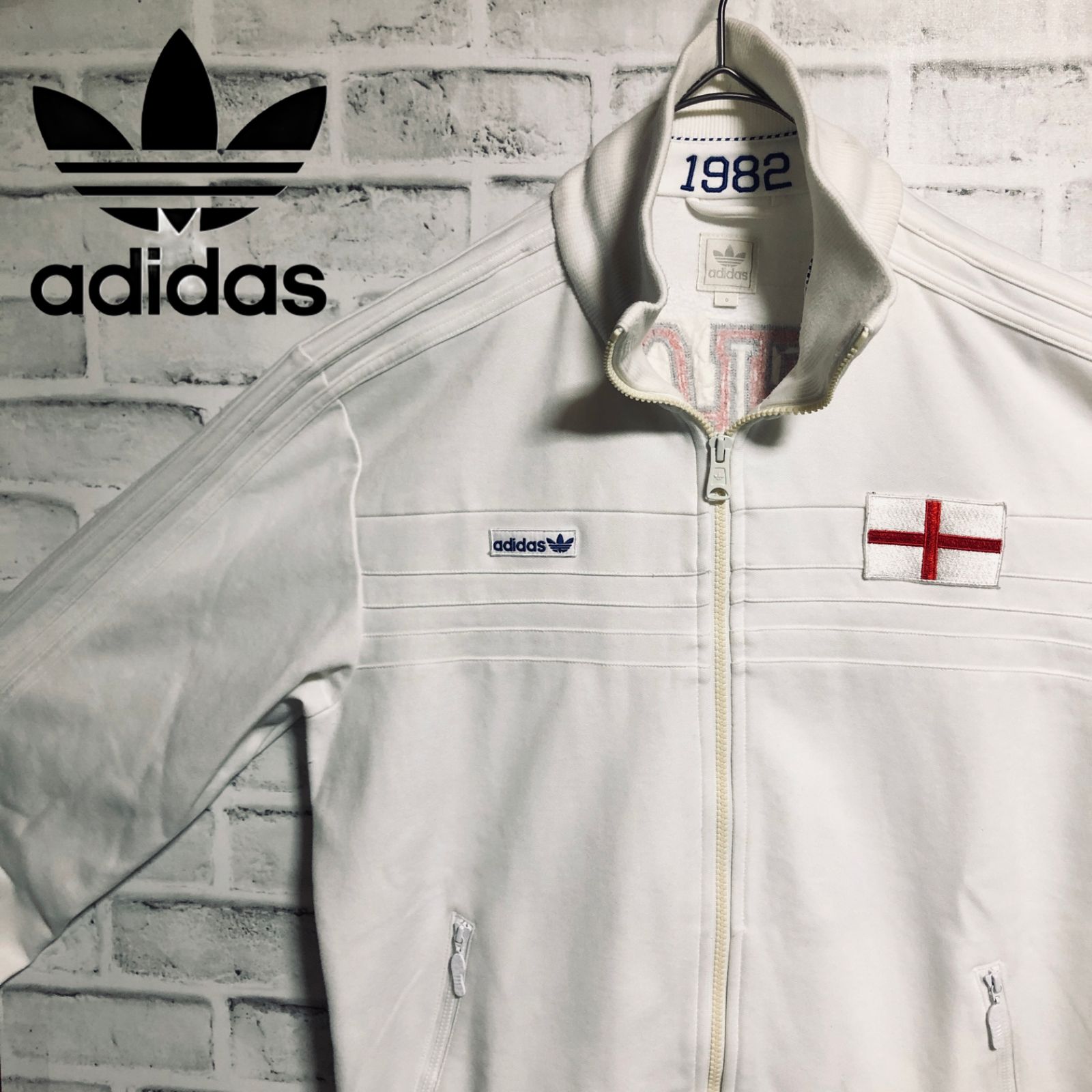 90s adidas 🏴トラックジャケット/ジャージ XL 刺繍ロゴ