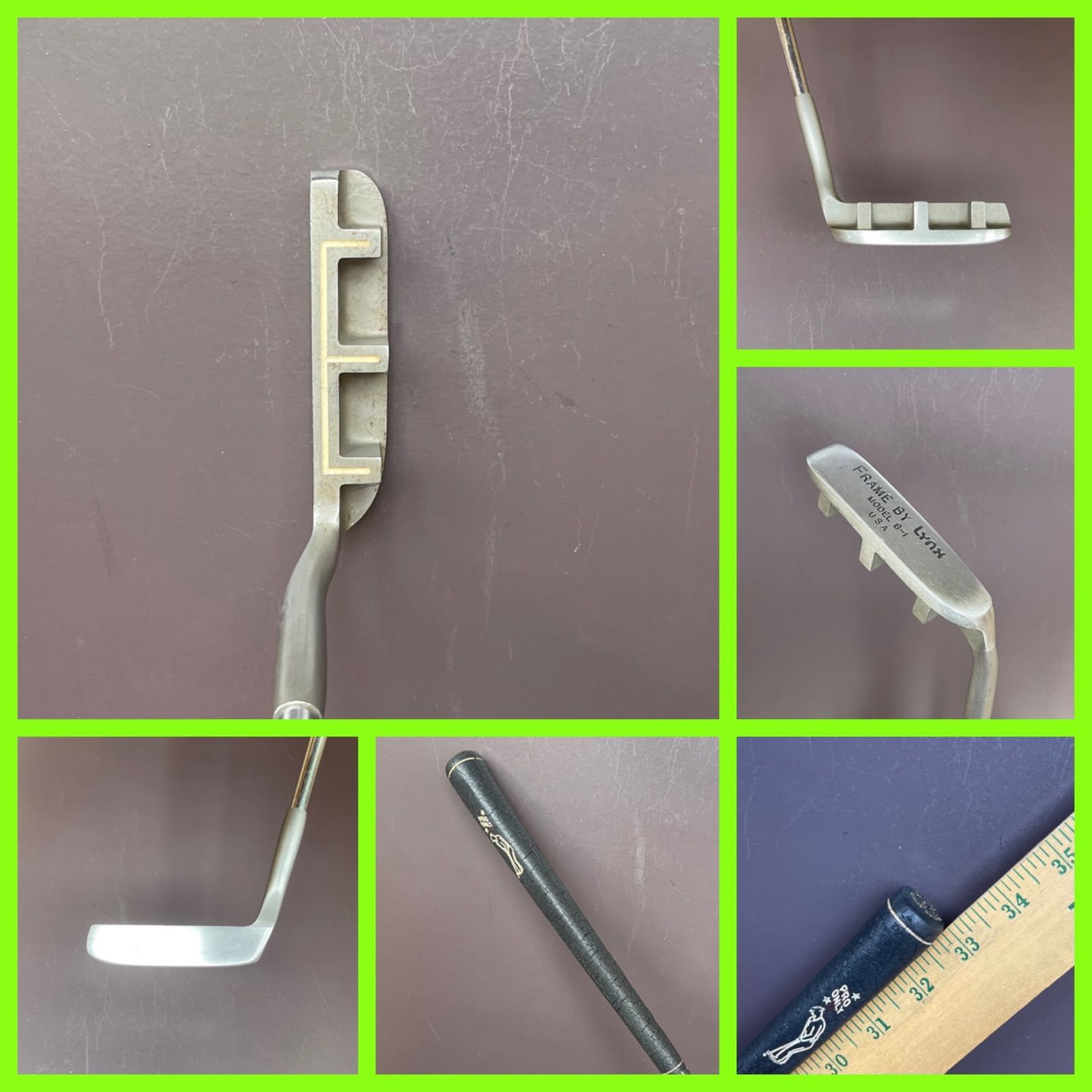 57-321 再入荷 み パター 33インチ LYNX MODEL B-1 E ラインパター アドレス時に正確に構えることができる E ラインが良い パッテイングは構えが9割 実感できるパッティングが上手になるパターをこの機会にぜひ