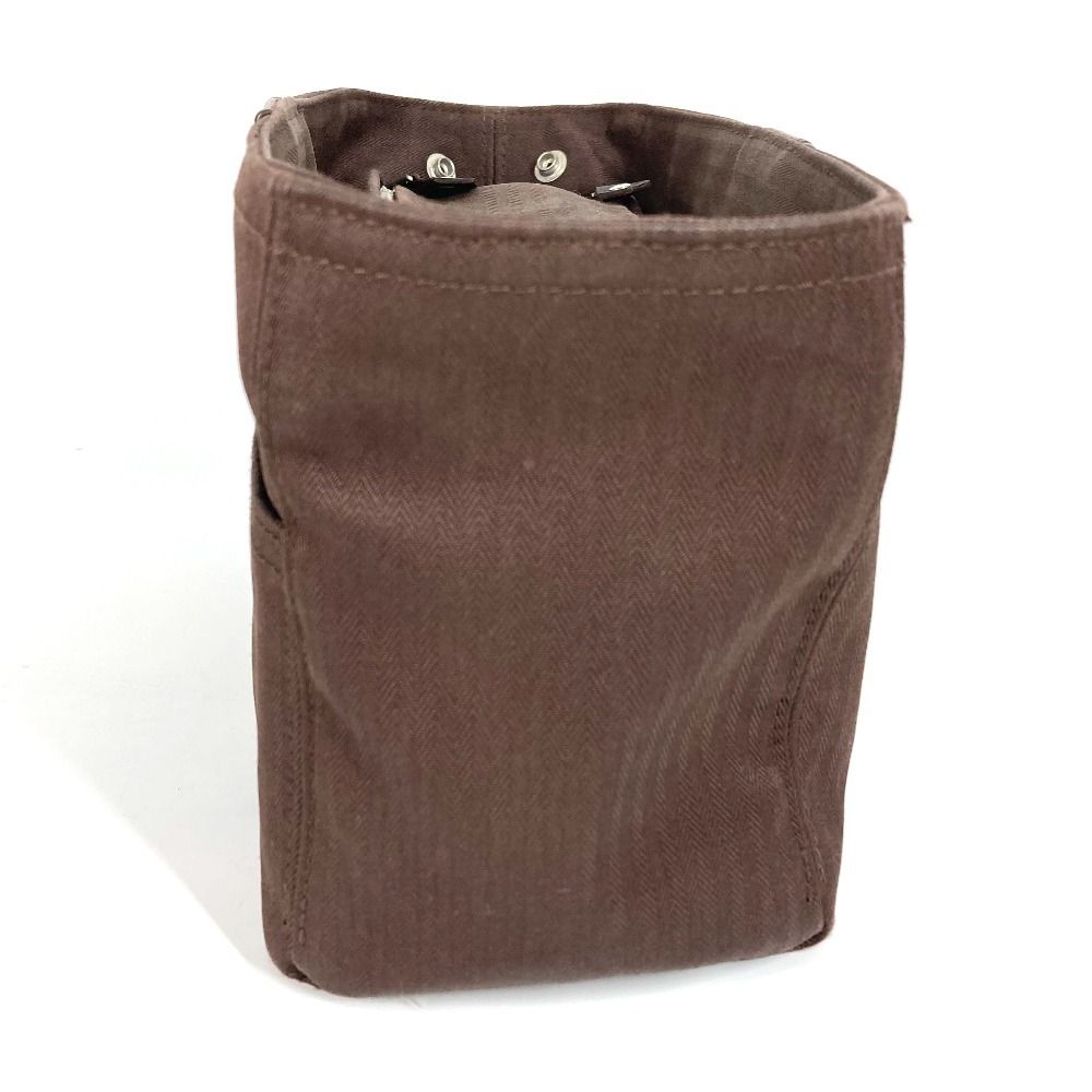 HERMES エルメス ポーチ アカプルコ クレシェド トワレ MM トワルシェブロン ブラウン DECORATOM_COM_BR