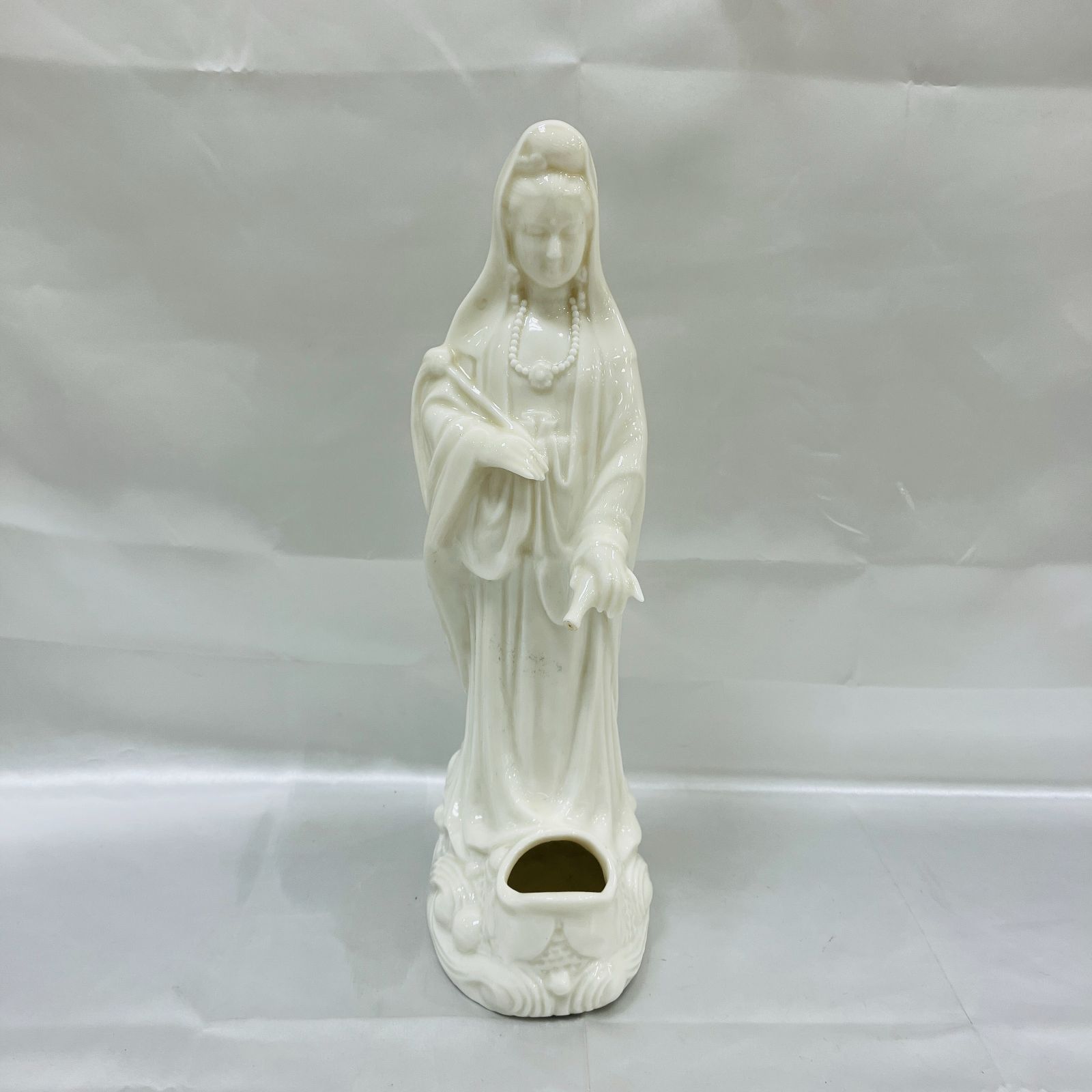 アンティーク　陶器人形　レディメイド作品　マリア　女像　オブジェ　古道具 1900年代 アンティークマリアモチーフ 陶器オブジェ （H21cm
