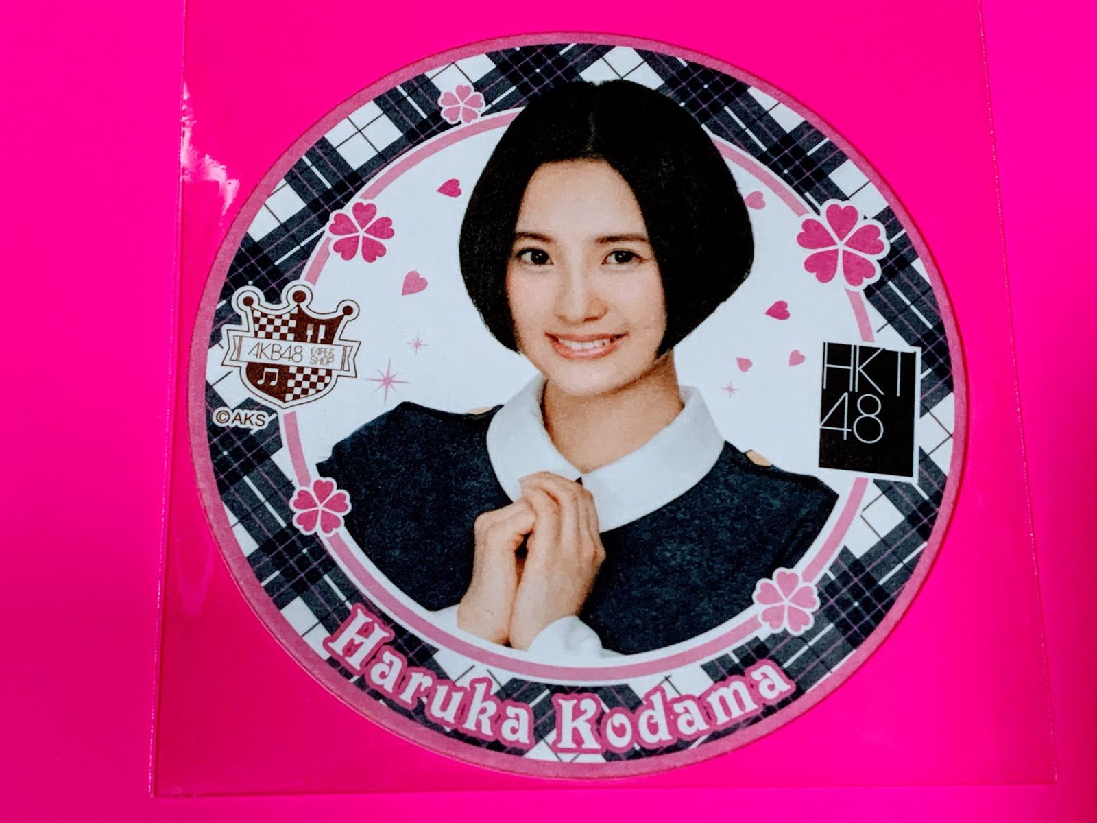 HKT48<桜、みんなで食べた>コースター【兒玉遥】AKB48カフェ限定 