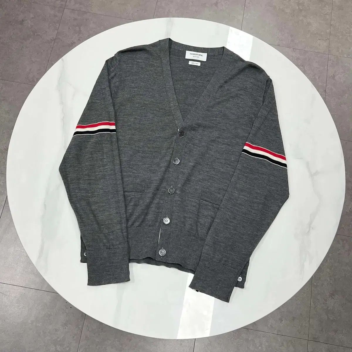 3 Thom Browne トム ブラウン アームバンド ウール カーディガン