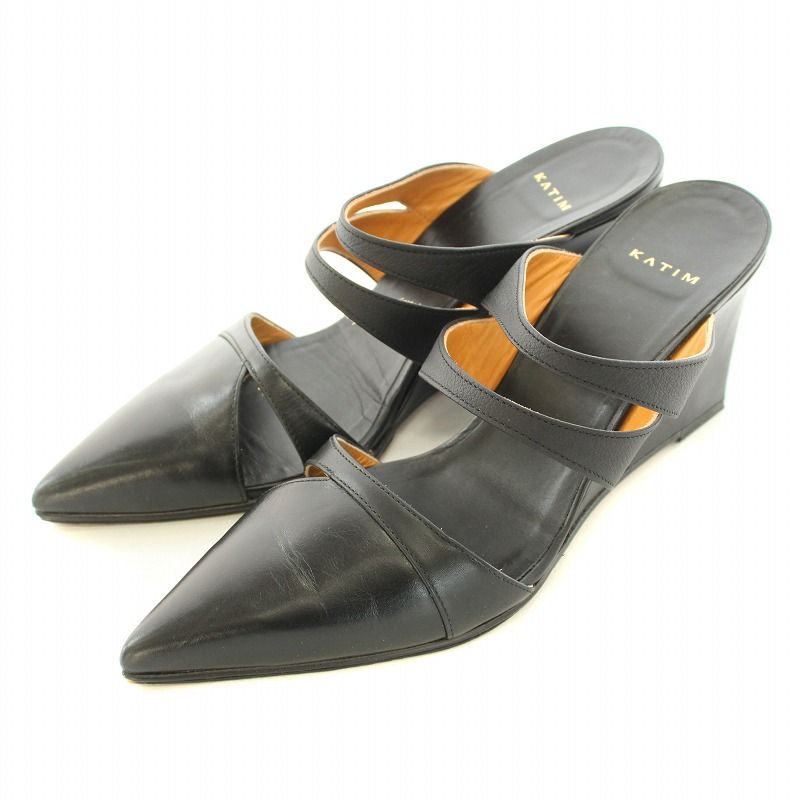 カチム KATIM EDGE sandal エッジサンダル ミュール ポインテッドトゥ