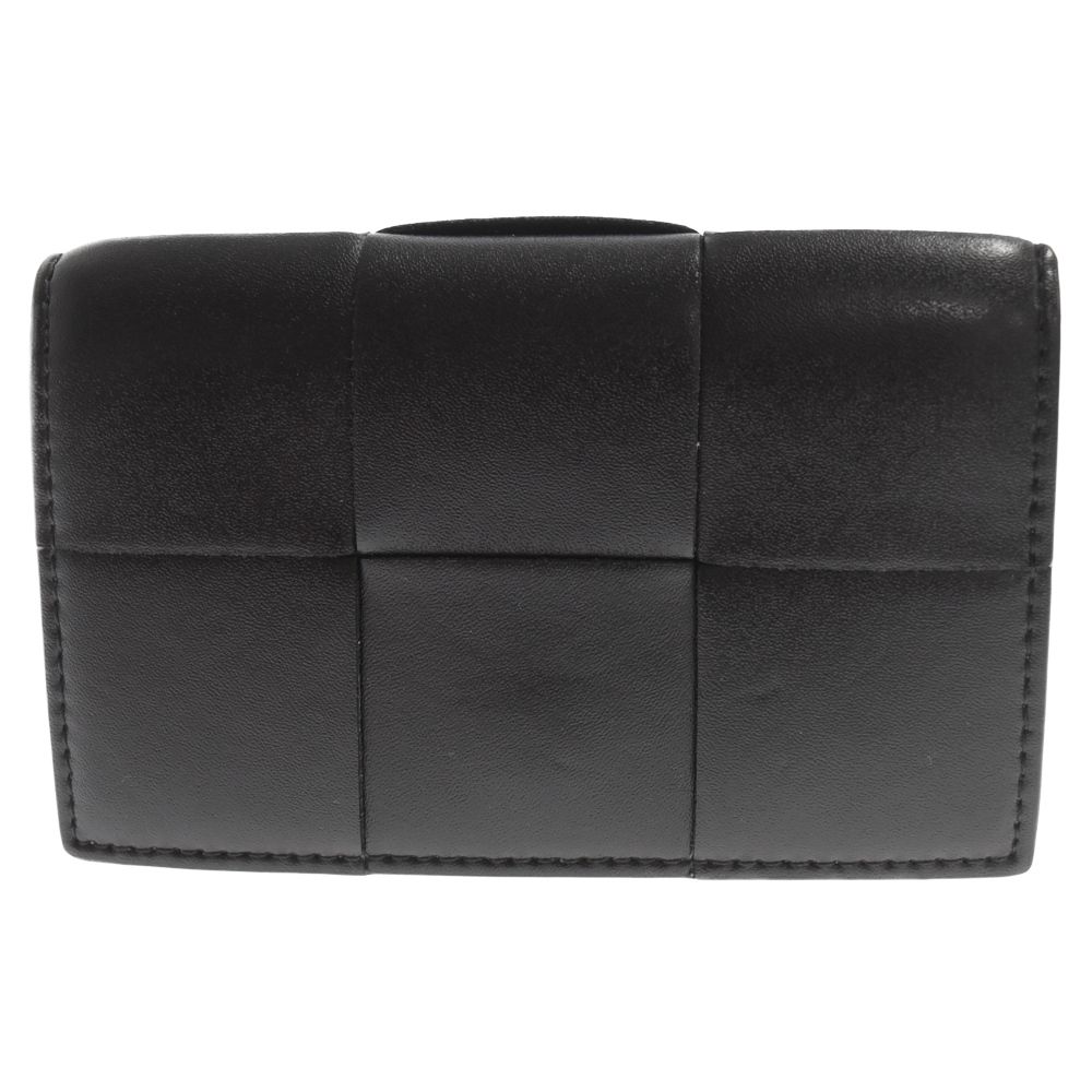 BOTTEGA VENETA (ボッテガヴェネタ) マキシイントレチャート カセットビジネスカードケース レザー ブラック 679849