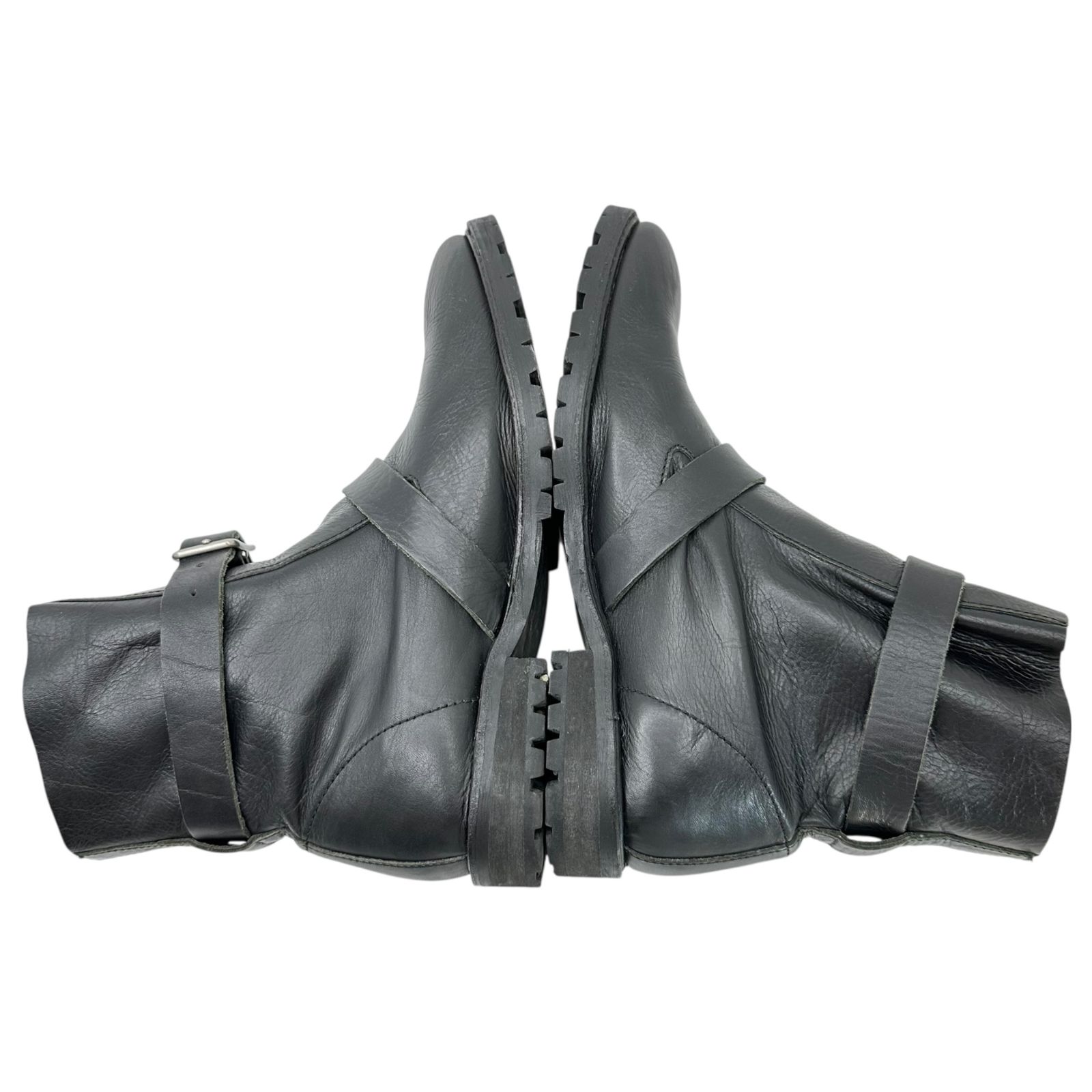 zucca(ズッカ) Double Belt Leather Engineer Boots ダブルベルト 