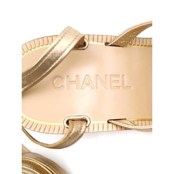 CHANELシャネルマルチストラップデザインミュールサンダル
