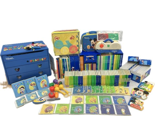 ワールドファミリー DWE ディズニー ワールド オブ イングリッシュ MDTSGLQP セット ※欠品あり 英語 教材 子供 中古 C8520524