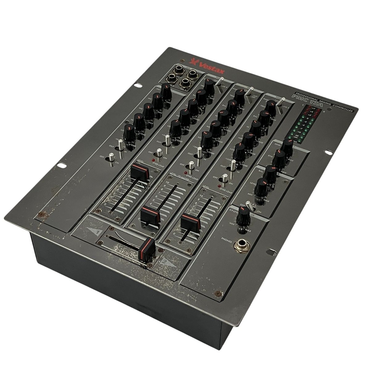 定率割引 西日本 VESTAX PMC-17A DJミキサー 3チャンネル仕様 3バンド DJ機材