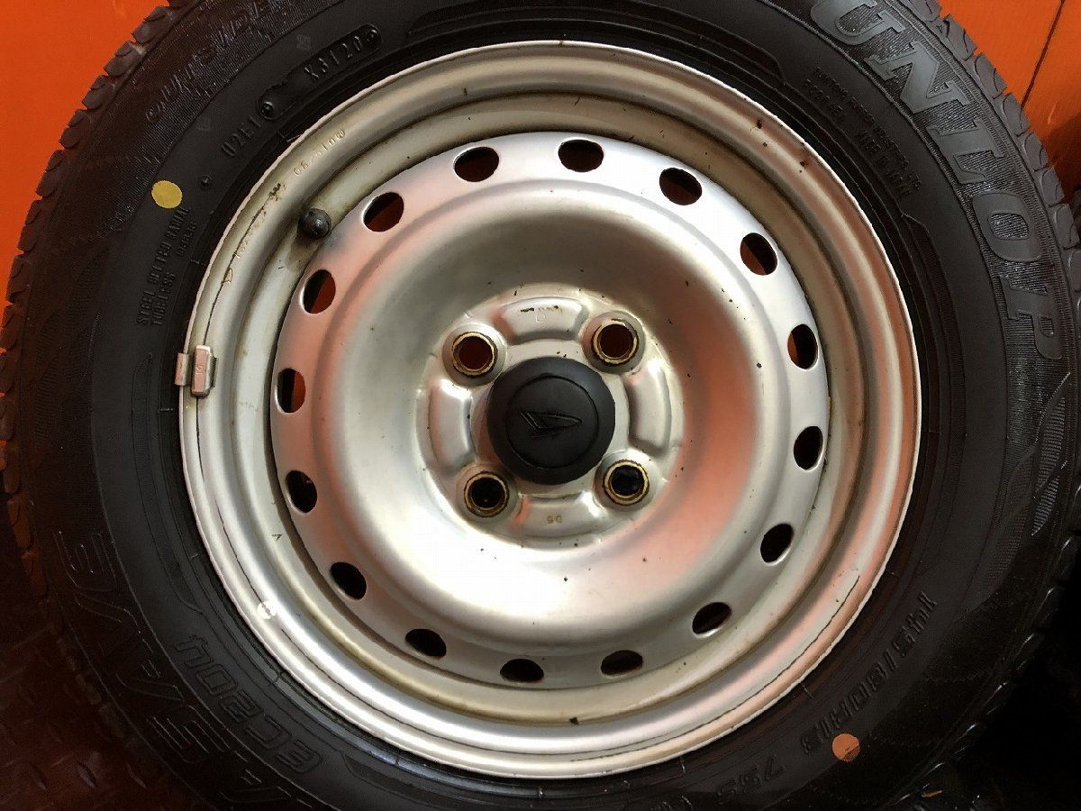 DUNLOP EC204 145/80R13】夏タイヤ【ダイハツ 純正ホイール 13インチ 