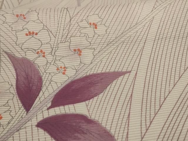 平和屋着物＊夏物 小紋 絽 草花文 洗える着物 AAAW5407jd - メルカリ