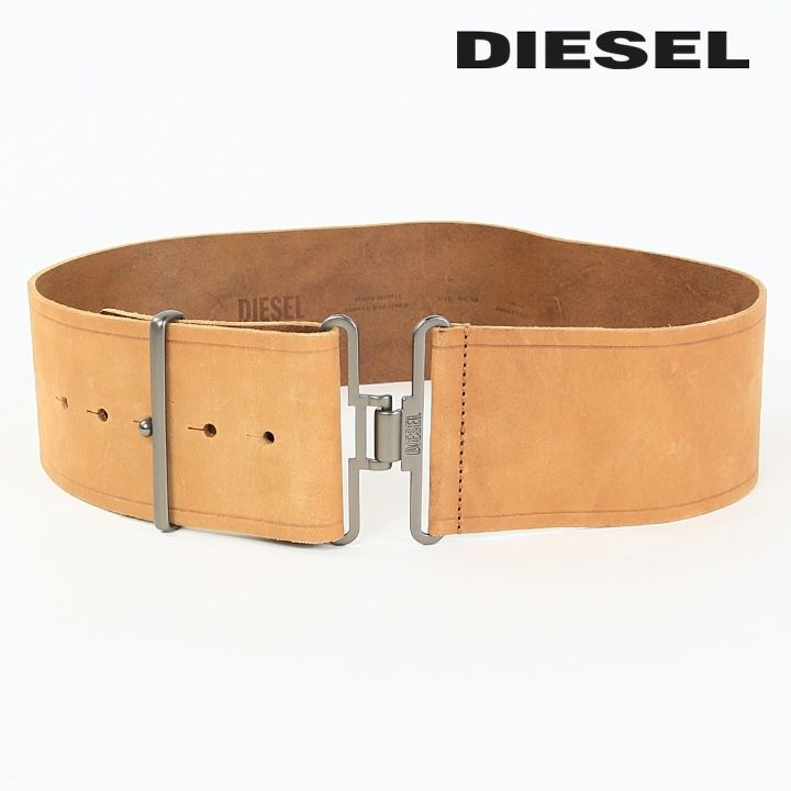 新品・未使用 ディーゼル DIESEL レザーワイドベルト メンズ