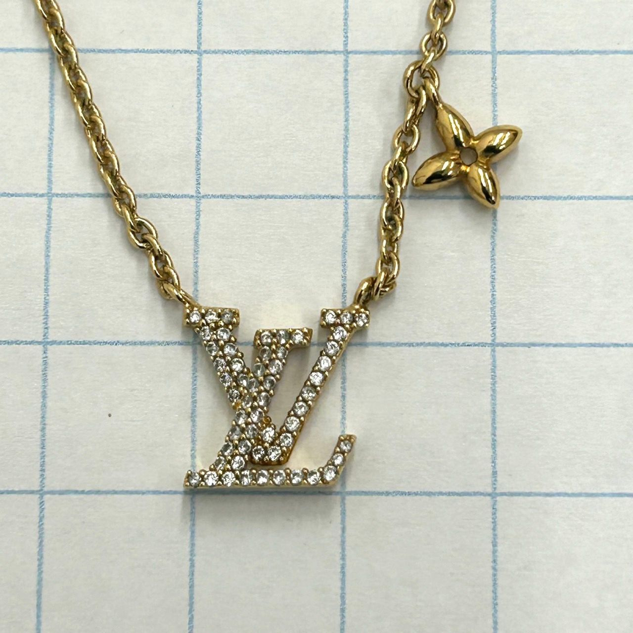 極美品 ルイヴィトン Louis Vuitton メタル ラインストーン レディース
