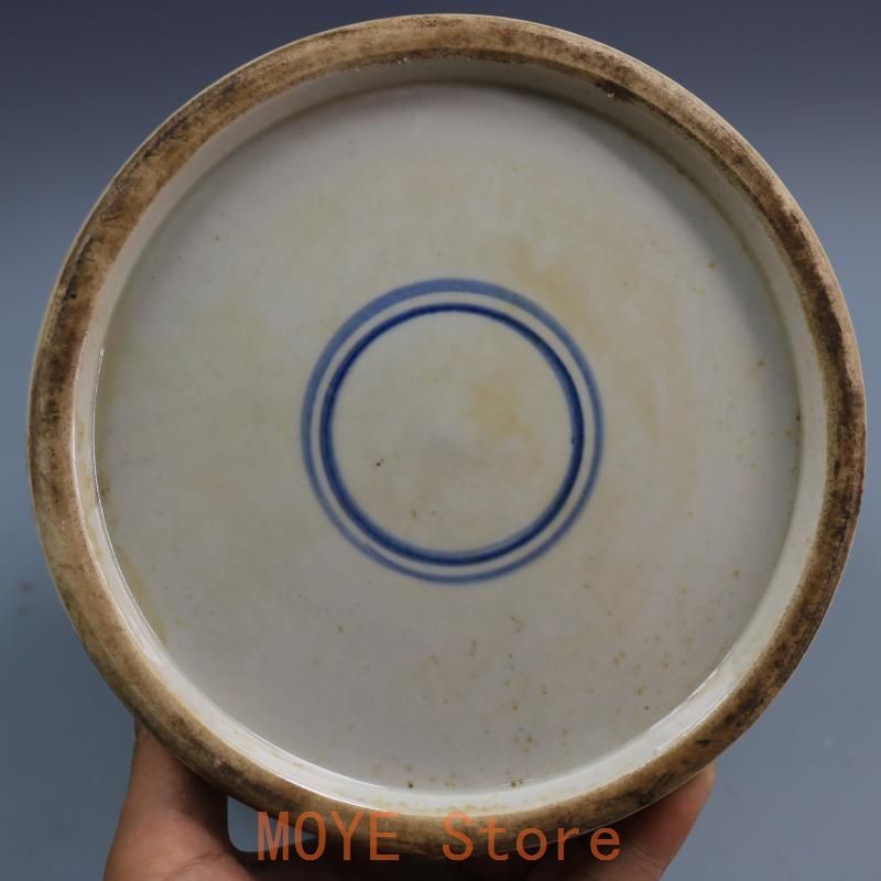 清康熙鯖山水人物獅子頭将軍缶 景徳鎮 陶磁器 装飾品 現代工芸品 美術