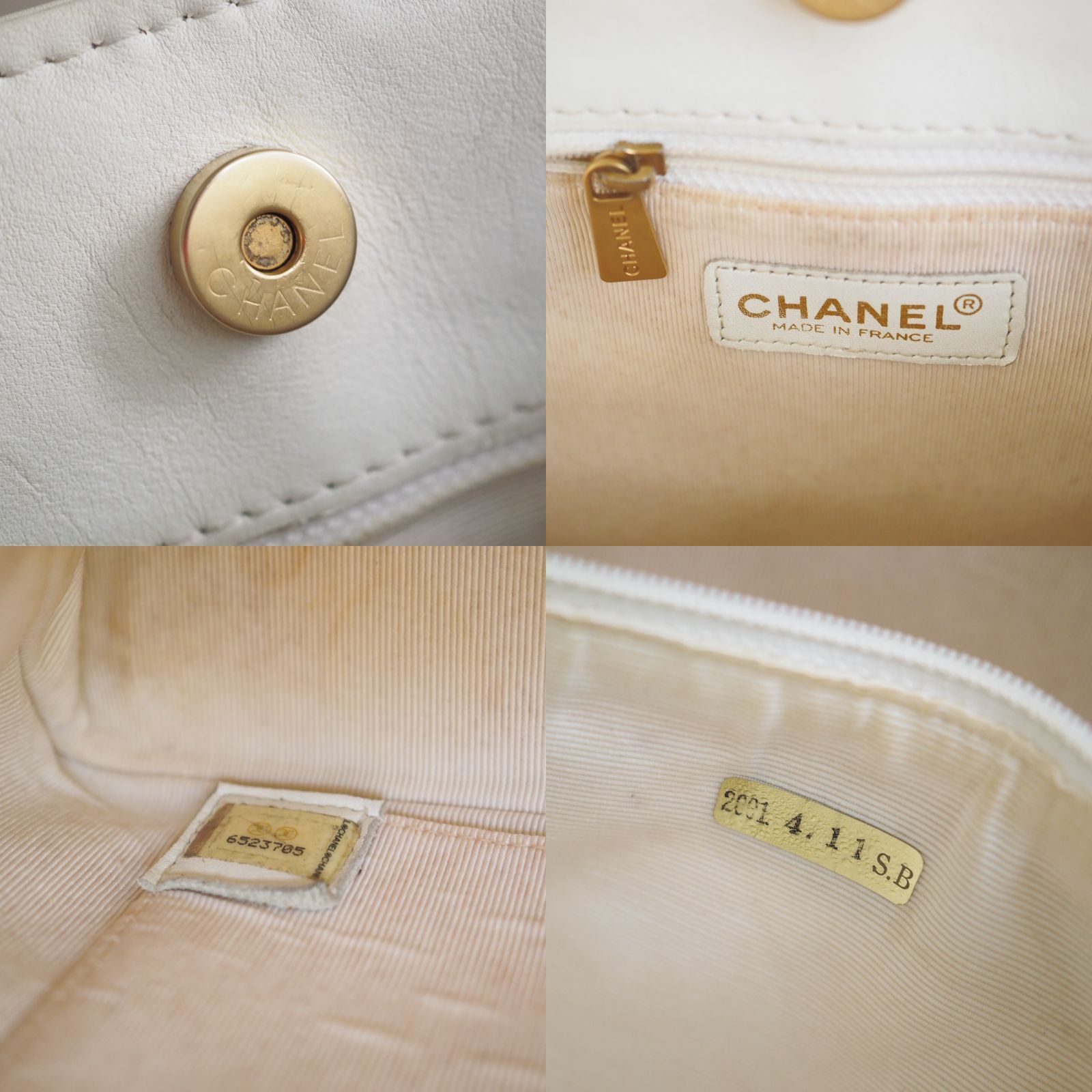 ビンテージシャネル CHANEL ワイルドステッチ トート チェーン 