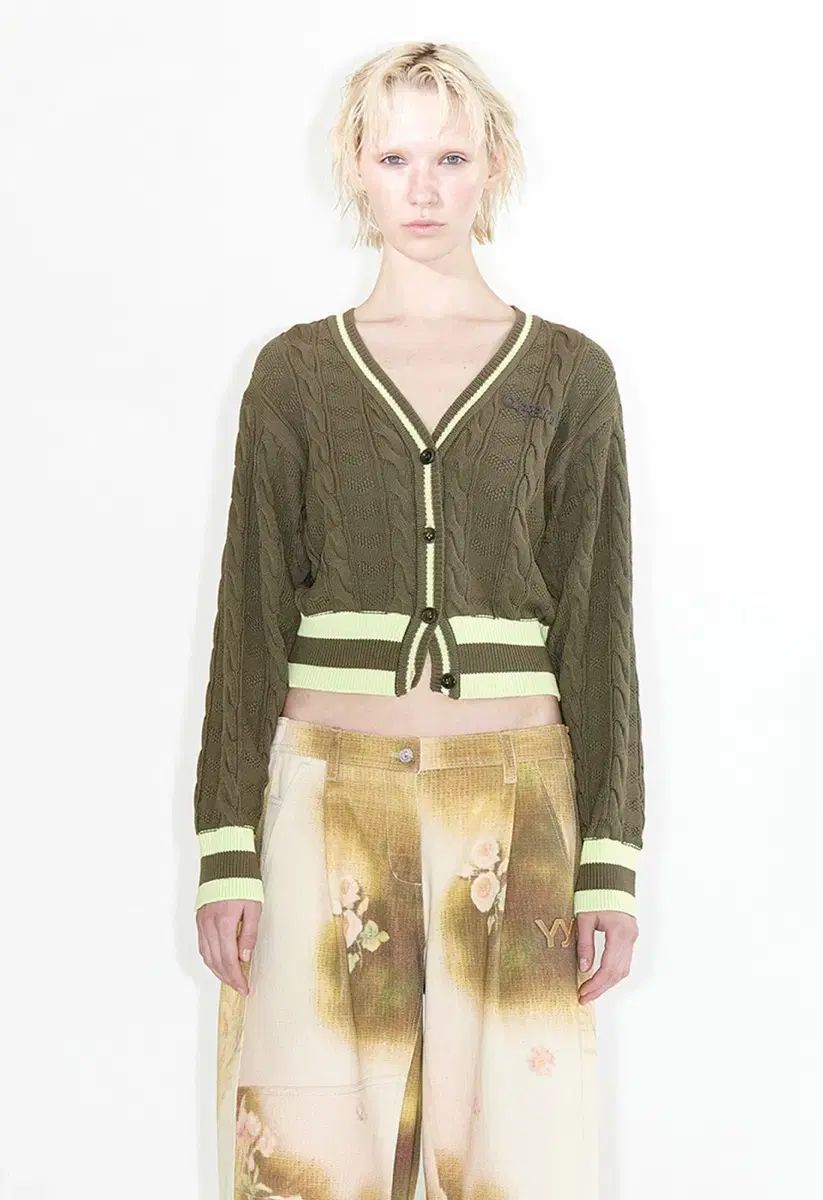 オープンワイワイ ケーブル カーディガン *