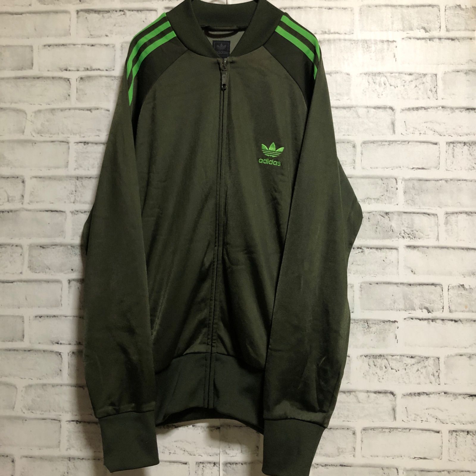90s⭐️adidas トラックジャケット/ジャージ L 刺繍トレファイル 