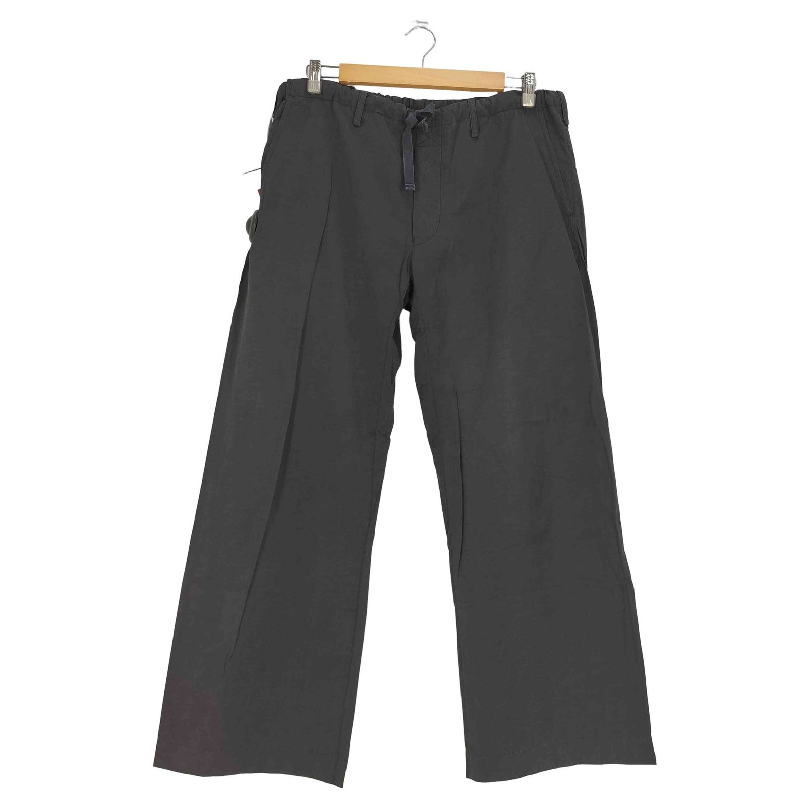 イッセイミヤケメン ISSEY MIYAKE MEN 11AW 黒タグ ナイロンコットン ワイドパンツ メンズ 3-4