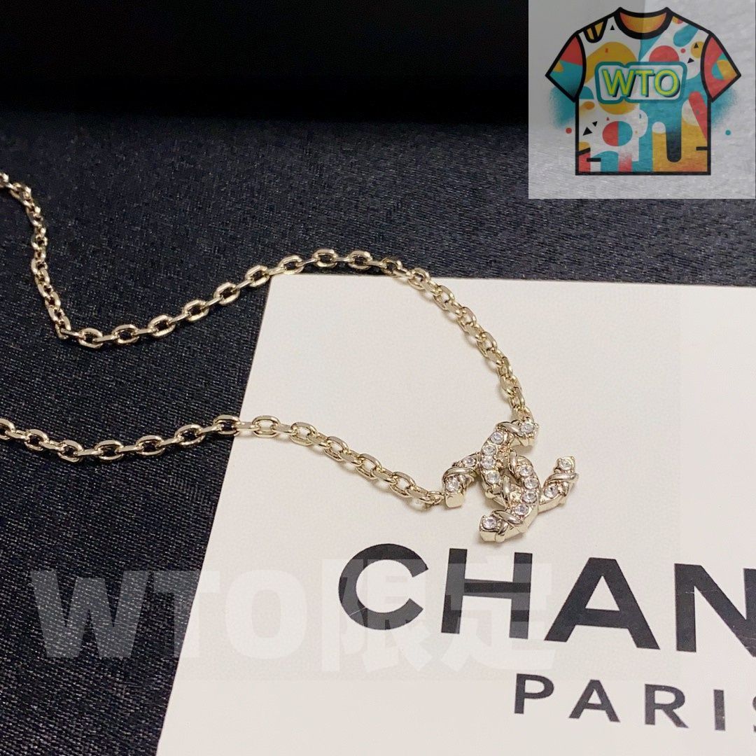 CHANEL ゴールド ダブルCロゴ ネックレス 今日WTO】Chanel 最新ダブル C シャンパンゴールド ダイヤ