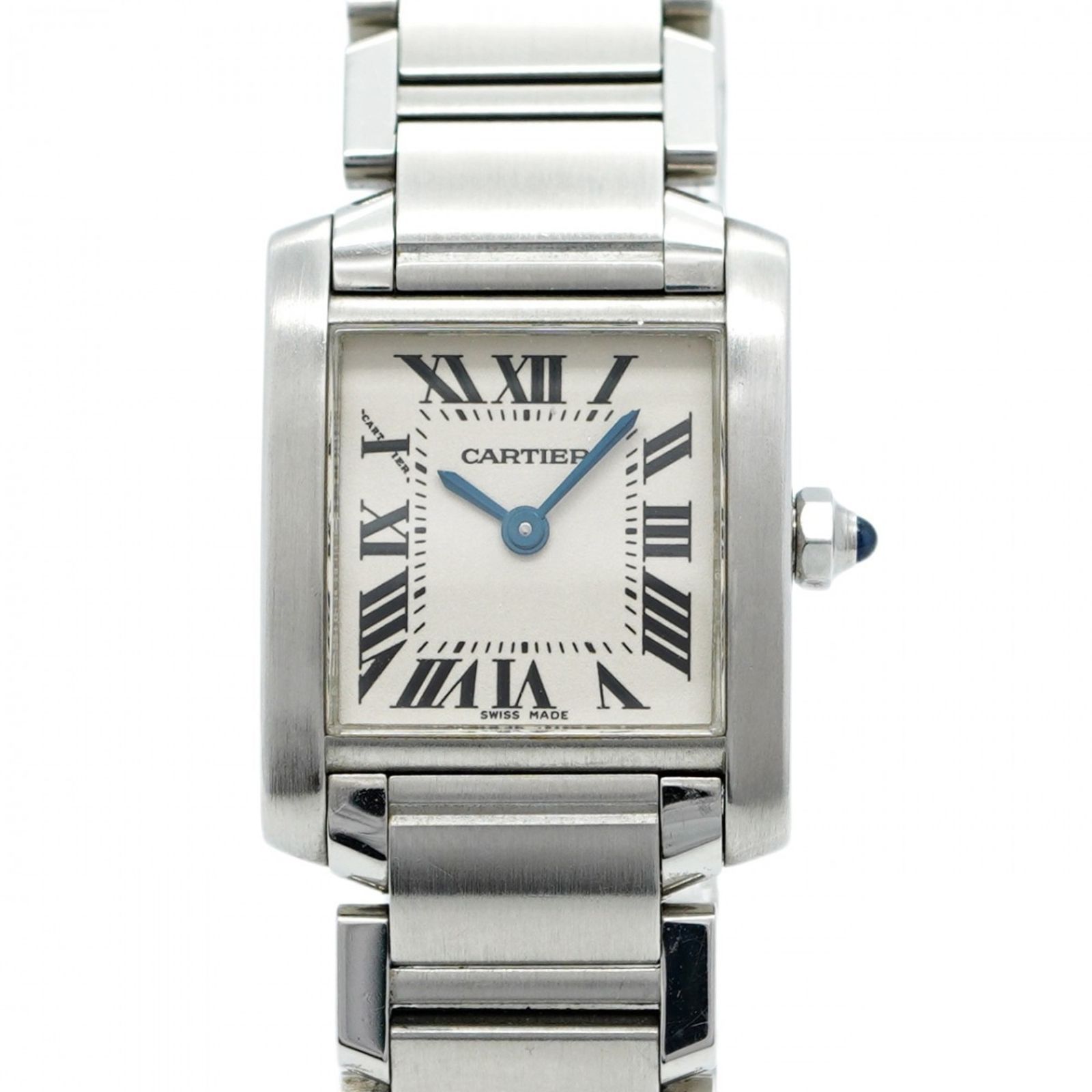 カルティエ タンクフランセーズ SM W51008Q3 アイボリー文字盤腕時計 レディース