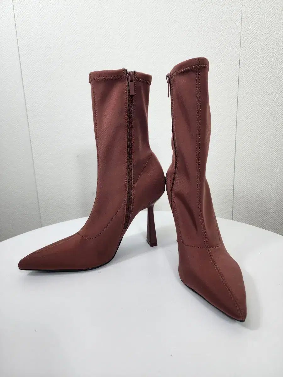 ZARA ザラ ピンク ブーツ ヒール 10cm 235mm