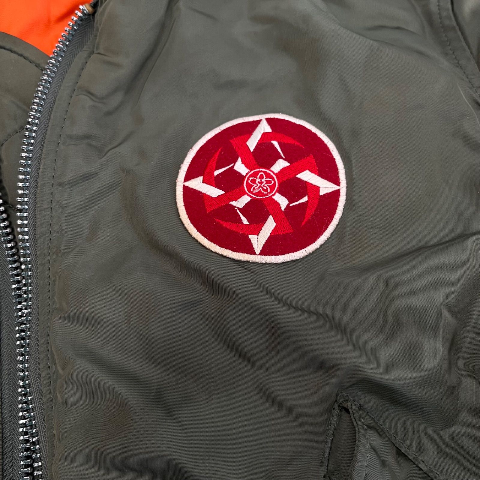 F ALPHA INDUSTRIES アルファ インダストリー 旧タグ90年代初期 MA-1