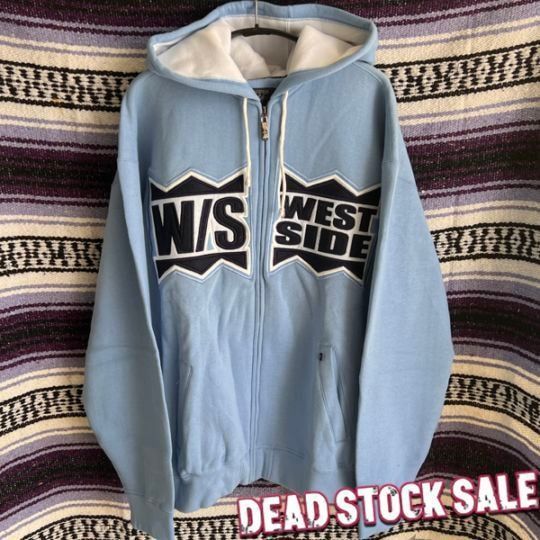 現品限り アイテム WS WEST SIDE ジップパーカー ライトブルー XLサイズ