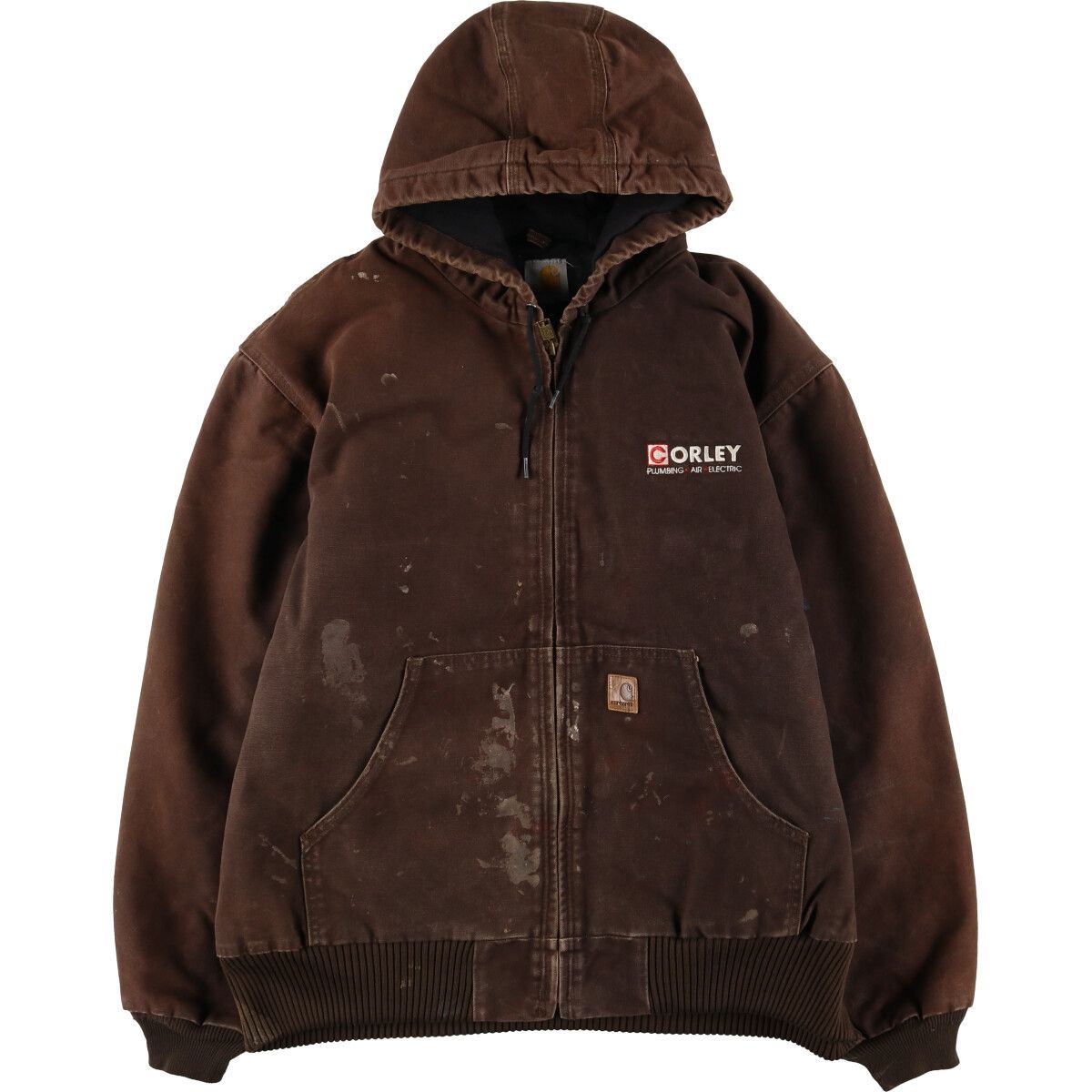 古着 カーハート Carhartt アクティブジャケット ダックフルジップ