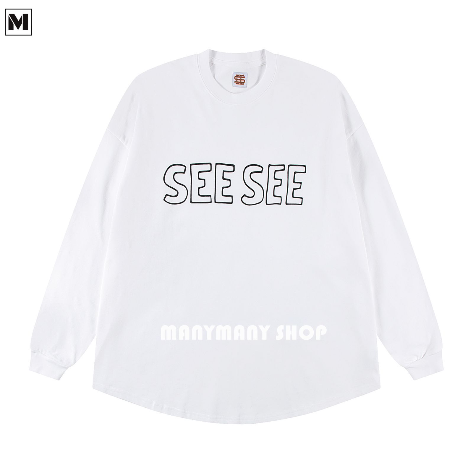 SEESEE SUPER BIG FLAT LS TEE DRAWSTRINGS 9xOyf-m75698744434 トップス | svet.bg