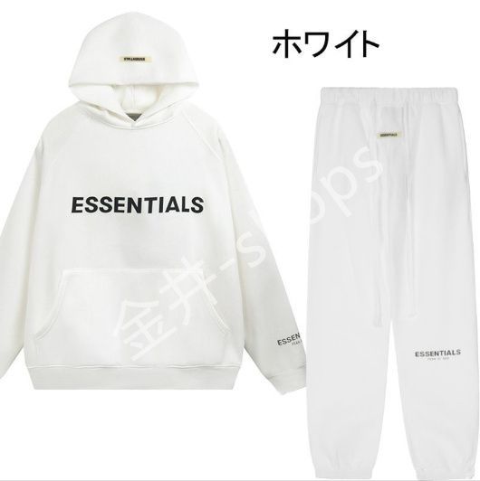 ESSENTIALS FOG エッセンシャルズ セットアップ パーカー ボトムス 2点セット 長ズボン スウェット 裏地起毛 トレーナー トップス  メンズ スウエット ジャージ シンプル 男女兼用 ブランド レディース 春秋 冬 カジュアル S-XL - メルカリ