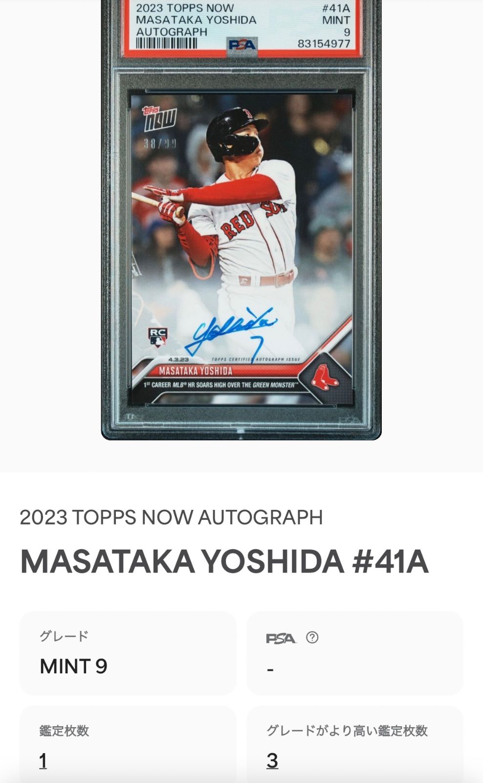 超レア　世界23個限定　吉田正尚MLB新人記録入 直筆サインボール 大谷翔平 吉田正尚 2023年WBC 優勝記念 直筆サイン公式ボール 23個限定
