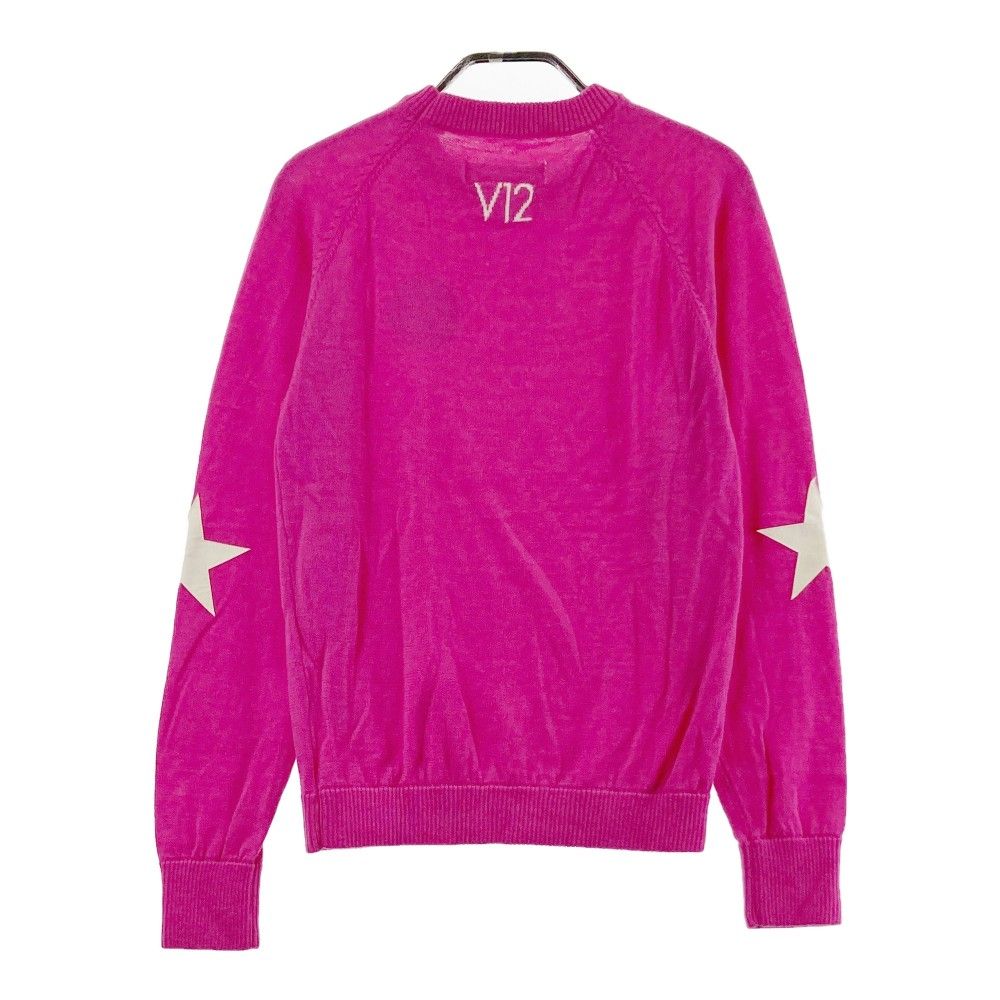 V21 ヴィトゥエルブ スター ウール ニット ゴルフ ウェア 長袖 ロゴ