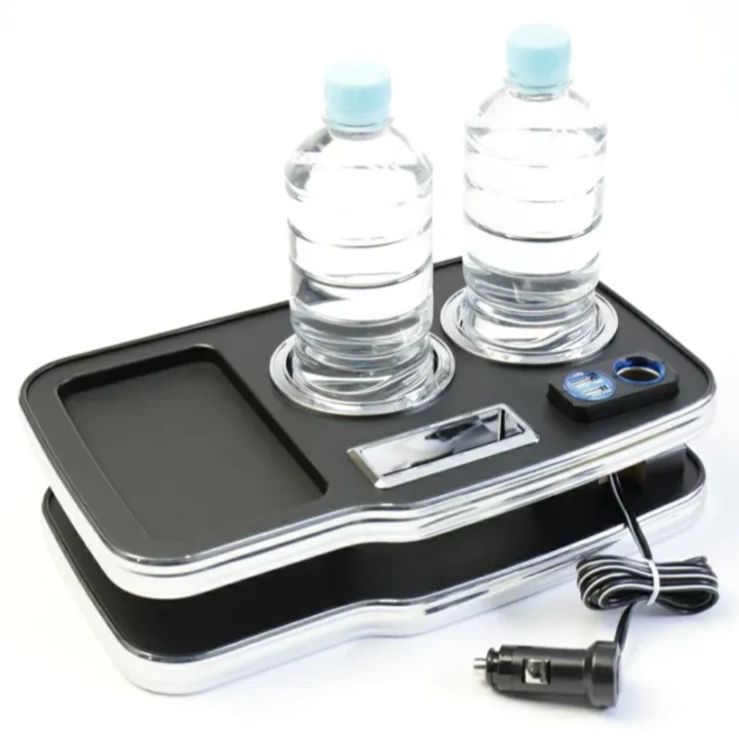 センターテーブル ドリンクホルダー付き