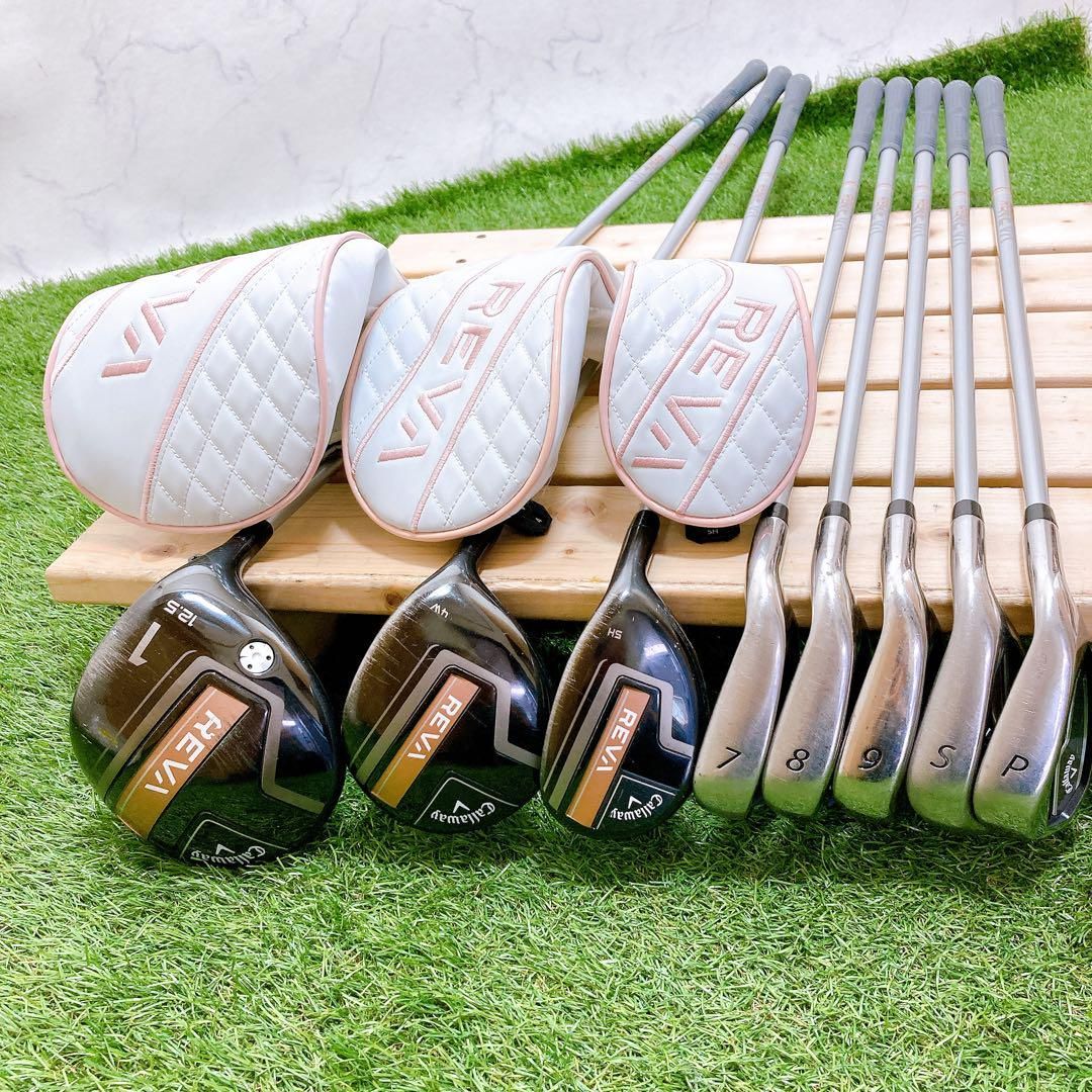 バックなし キャロウェイ レヴァ レディース ゴルフクラブセット