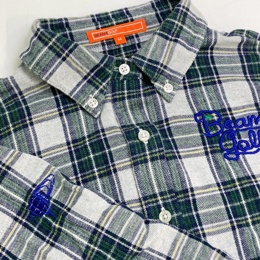 サイズ：M BEAMS GOLF ビームスゴルフ 長袖シャツ ボタンダウン