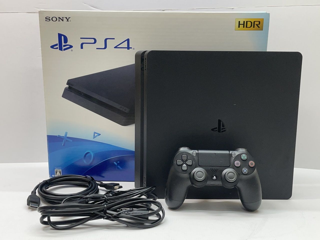 01w-3423 〇 SONY PS4 CUH-2100A 500GB ジェットブラック 本体