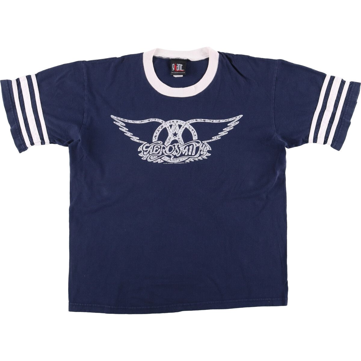 古着 90年代 ジャイアント GIANT AEROSMITH エアロスミス バンドTシャツ バンT メンズL相当|evb031253