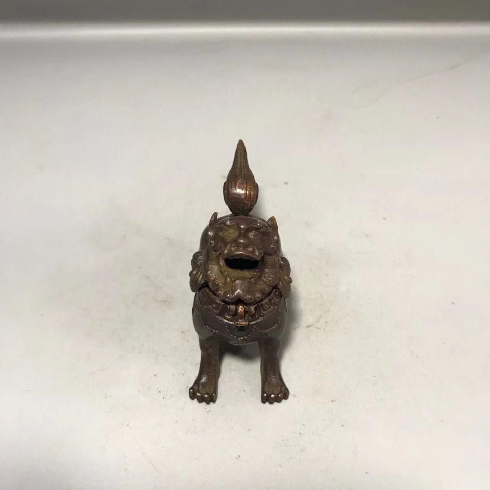 銅 細工 香炉 獅子香炉 香道具 茶道具 装飾品 工芸品 置物