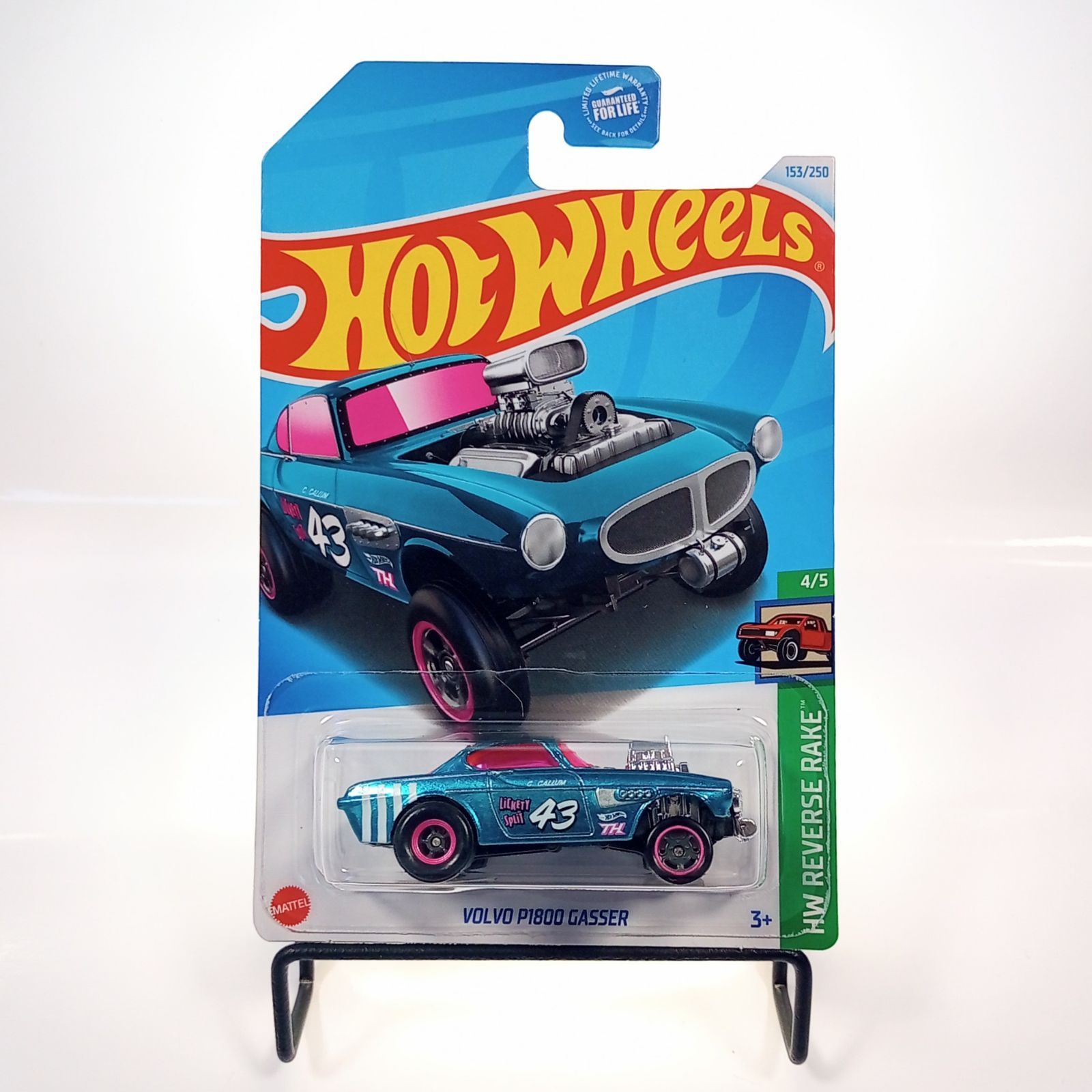 ホットウィール ボルボ P1800 ギャッサー スーパートレジャーハント 2024 Hot Wheels Super Treasure Hunt Volvo P1800 Gasser