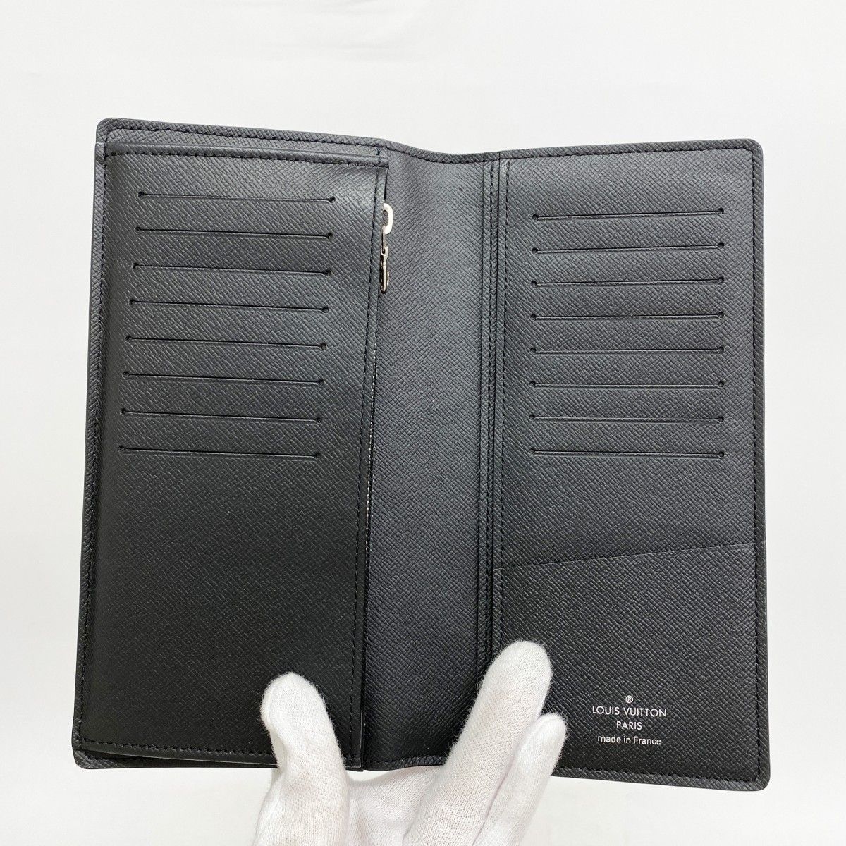 ルイヴィトン【箱付き　最高級美品】タイガ　ノワール　ポルトフォイユ　ブラザ ルイヴィトン財布 長財布 二つ折り ポルトフォイユ・ブラザ