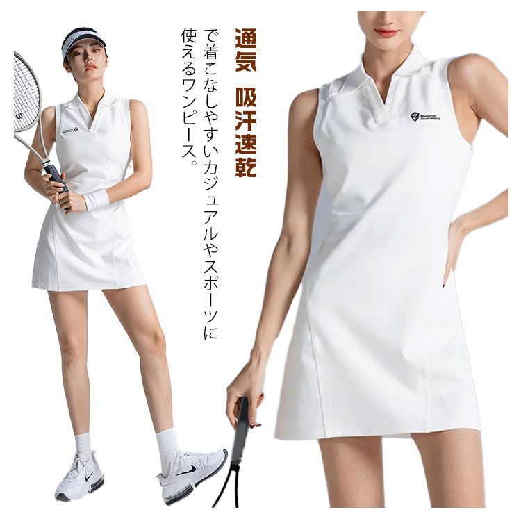 ポロワンピース 通気 夏用コーデ レディース ゴルフワンピース