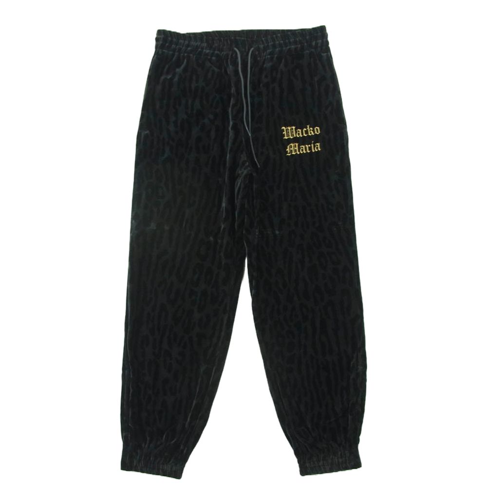 WACKO MARIA ワコマリア LEOPARD VELVET PANTS レオパード ベルベッド パンツ ブラック系 ダークグレー系 M