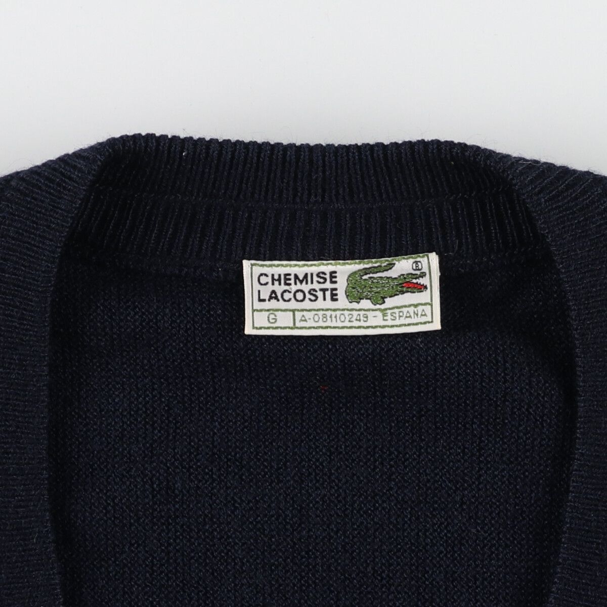 古着 70年代 ラコステ LACOSTE CHEMISE フレンチラコステ アクリル