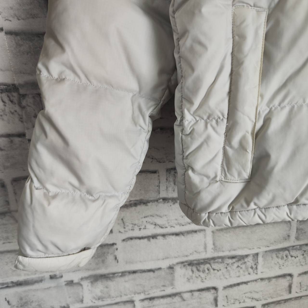THE NORTH FACE ダウンジャケット ホワイト/ベージュ ヌプシ ノース 