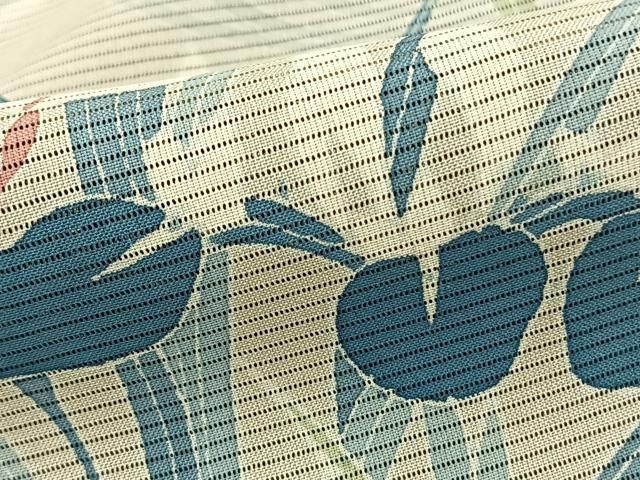 平和屋着物▽訪問着 無双 紗袷 紗×紗 手描き 葡萄文 金彩