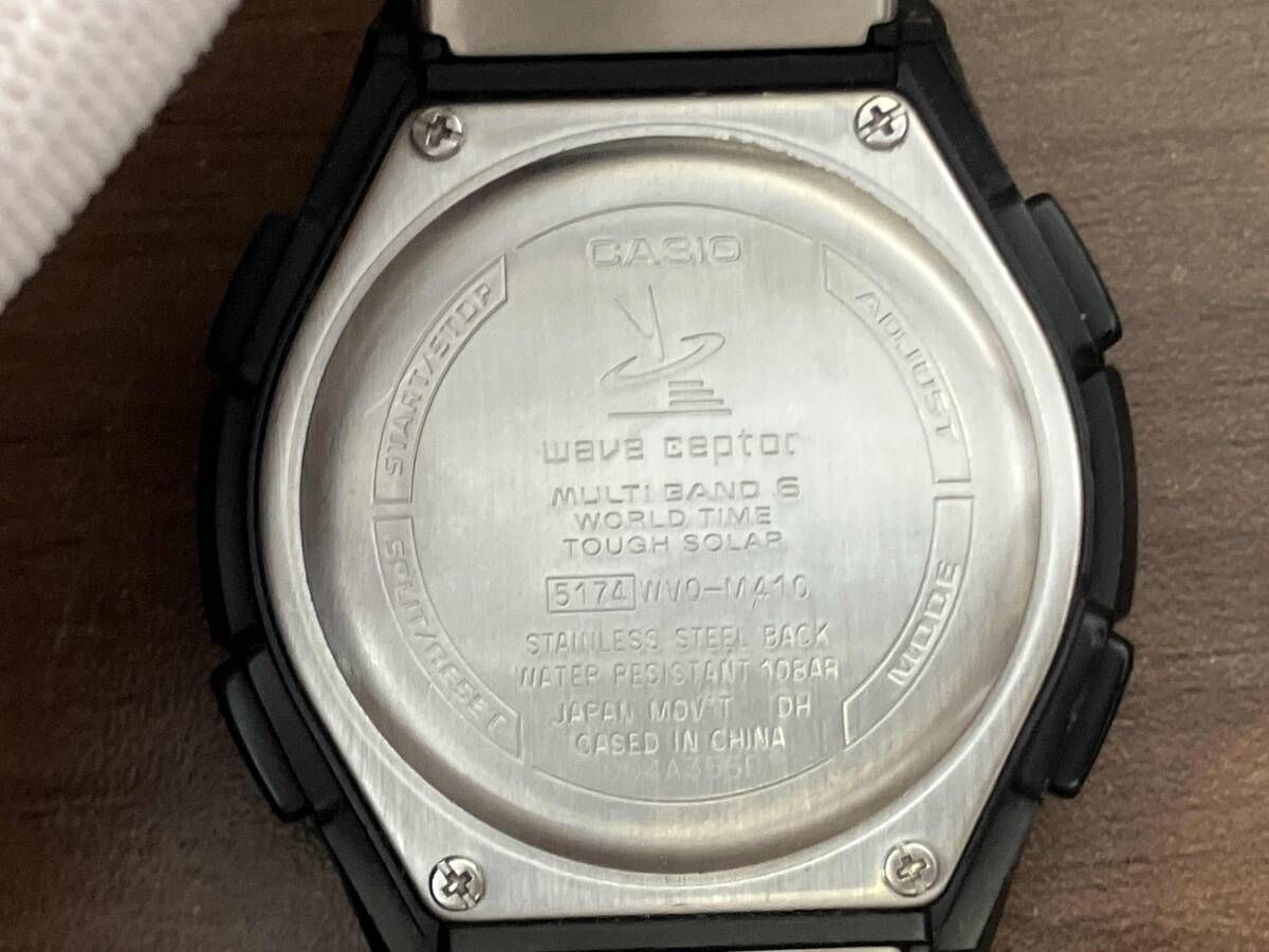 CASIO カシオ WVQ-M410 時計 ブラック ソーラークロノグラフ ソーラー充電 樹脂バンド wave ceptor multi band 6 004A355F CASIO Wave Ceptor MULTIBAND 6 WVQ-M410-1AJF Analog Wrist Watch