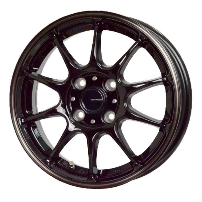 ホイール4本セット G.Speed P-07 ブラック|ブロンズクリア 16インチ 6J 43 4H-100